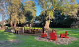 Rendering of a planned picnic area in Flood Park